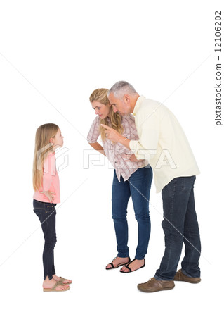 Parents telling off their bold daughter 12106202
