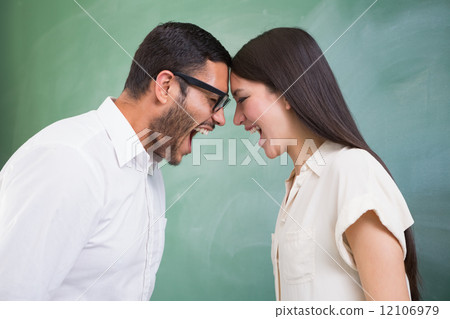 Casual business colleagues in argument Casual business colleagues in argument 12106979