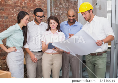 Casual architecture team working together 12110045