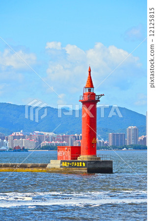 Hakata Port Western Breakwater North Lighthouse (Red Lighthouse) (Hakata Port / Fukuoka City, Fukuoka Prefecture) Hakata Port Western Breakwater North Lighthouse (Red Lighthouse) (Hakata Port / Fukuoka City, Fukuoka Prefecture) 12125815