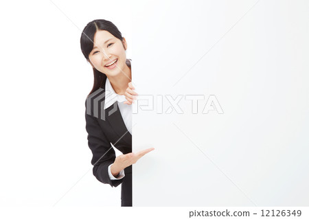 Message board and guide business woman 12126349