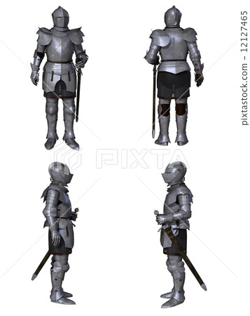 Medieval Knight Fantasy Character Set (Milanese) 12127465