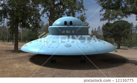 unidentified flying object, ufo, metallic 12130775