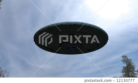 unidentified flying object, ufo, metallic 12130777