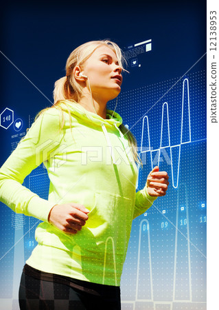 fit woman doing running outdoors 12138953