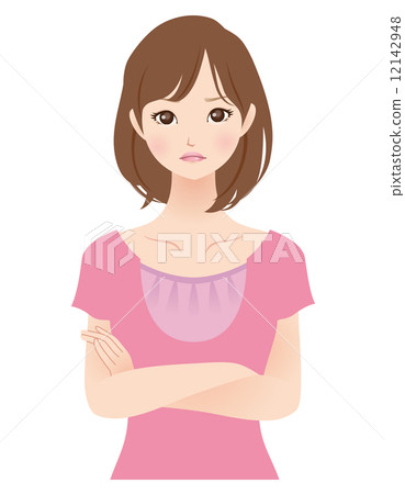 Female facial expression housewife 12142948