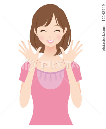 Female facial expression housewife Female facial expression housewife 12142949