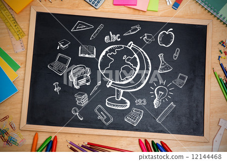 Composite image of education doodles Composite image of education doodles 12144468