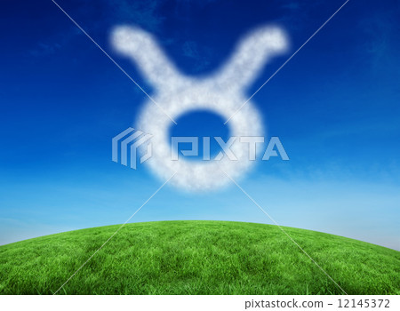 Composite image of cloud in shape of taurus star sign Composite image of cloud in shape of taurus star sign 12145372