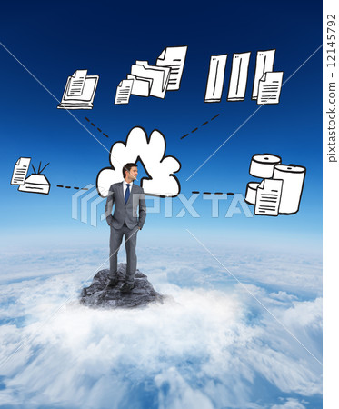 Composite image of handsome businessman Composite image of handsome businessman 12145792