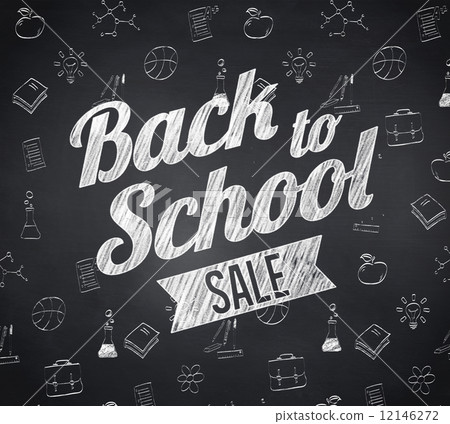 Composite image of back to school sale message 12146272