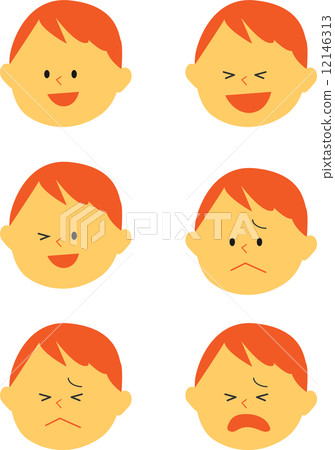 男孩的面部表情集 12146313