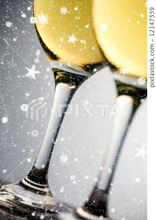 Composite image of snow falling Composite image of snow falling 12147339