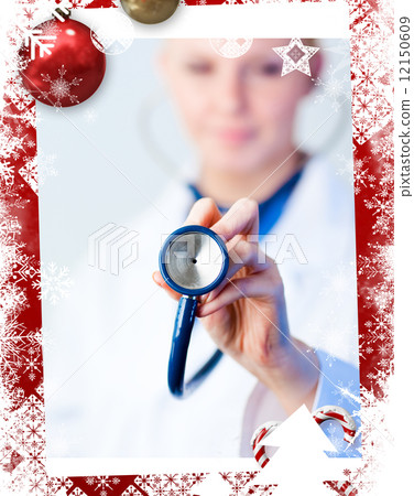 Composite image of focus on stethescope Composite image of focus on stethescope 12150609