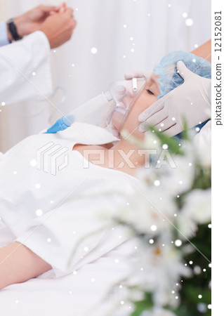 Woman in the intensive care unit 12152081