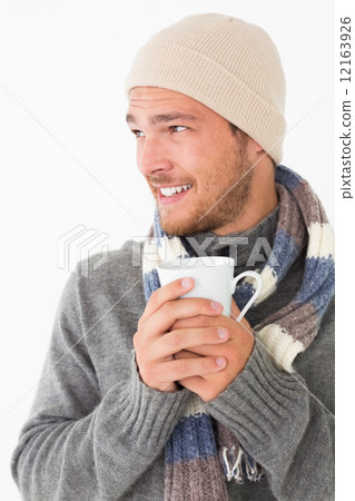 Handsome young man in warm clothing Handsome young man in warm clothing 12163926