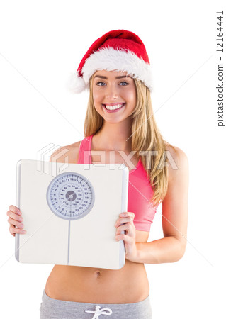 Festive fit blonde showing scales 12164441