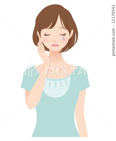 Female facial expression housewife 12170542