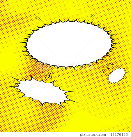 Modern comic speech bubble pop-art style Modern comic speech bubble pop-art style 12176133