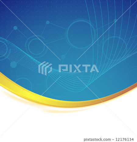 Modernistic connection background gold border Modernistic connection background gold border 12176134