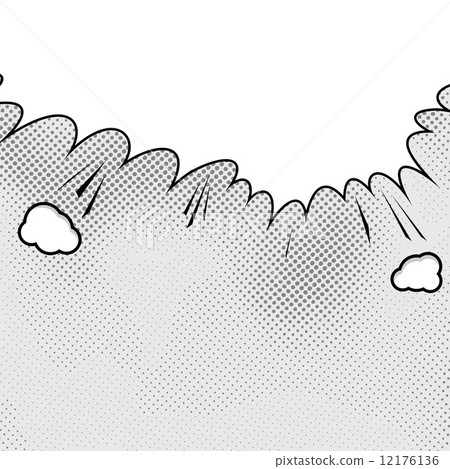 Hanging pop-art speech bubble template 12176136