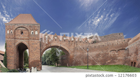 Bailey in old town of Torun, Poland. 12176603