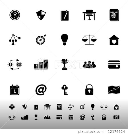 Thinking relatedl icons on white background 12176624