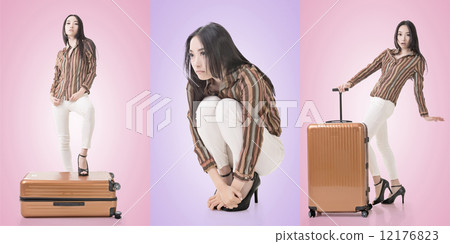 Travel concept with Asian beauty 12176823
