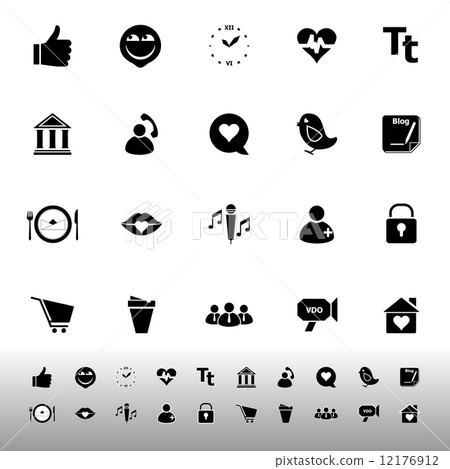 Chat conversation icons on white background Chat conversation icons on white background 12176912
