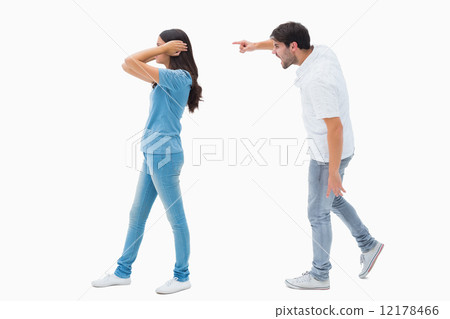 Angry boyfriend shouting at girlfriend 12178466