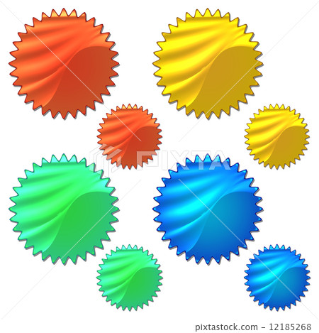 Colourful set of hologram stikers Colourful set of hologram stikers 12185268