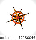 An old fashioned compass - vector illustration An old fashioned compass - vector illustration 12186046