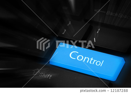 Control blue button keyboard Control blue button keyboard 12187288