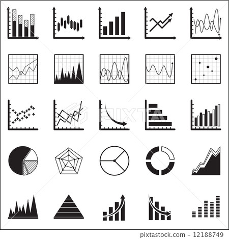 Vector of Graph icon .Illustration EPS10 - Stock Illustration [12188749 ...