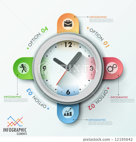 Modern Infographic template Modern Infographic template 12195642