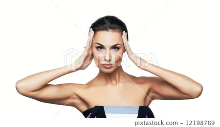 Beautiful portrait of european young woman Beautiful portrait of european young woman 12198789