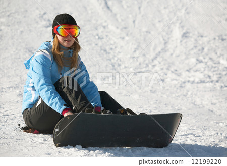 Female Snowboarder Female Snowboarder 12199220