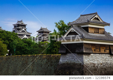 Kumamoto Castle castle tower and a tower group 12199374