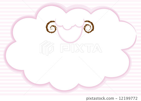 Pink color sheep greeting card Pink color sheep greeting card 12199772