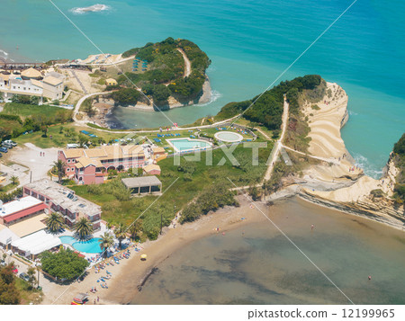 Aerial view on Sidari in Corfu Kerkyra 12199965