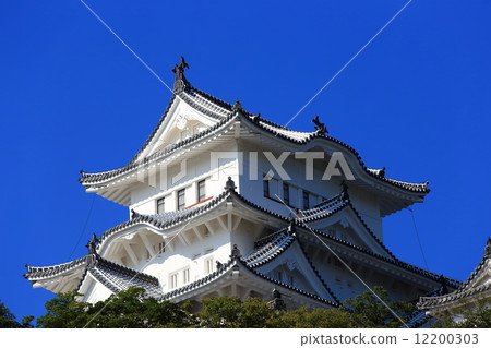 The repair is over Himeji Castle Tamamori The repair is over Himeji Castle Tamamori 12200303