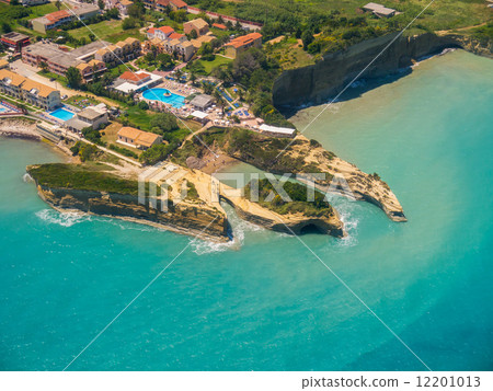 Aerial view on Sidari in Corfu Greece 12201013