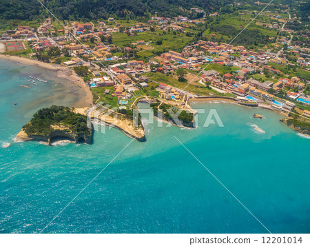 Aerial view on Sidari in Corfu Greece 12201014