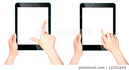 Touch screen tablet computer with hand Touch screen tablet computer with hand 12201649