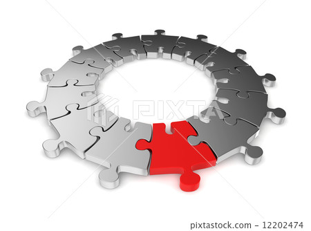 Jigsaw ring with unique one 12202474
