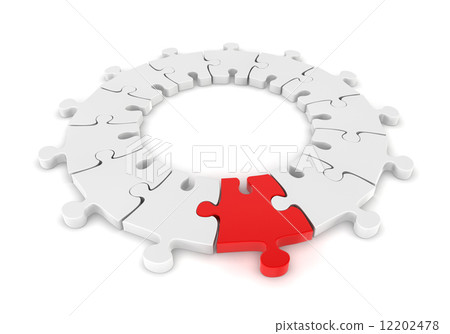 Jigsaw ring with unique one 12202478