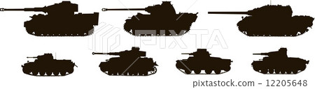 Silhouettes Tanks World War II 12205648