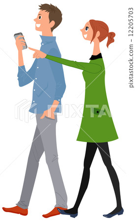 一對夫婦散步 12205703