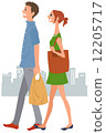 男人和女人在城市購物 男人和女人在城市購物 12205717