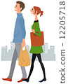 男人和女人在城市購物 男人和女人在城市購物 12205718
